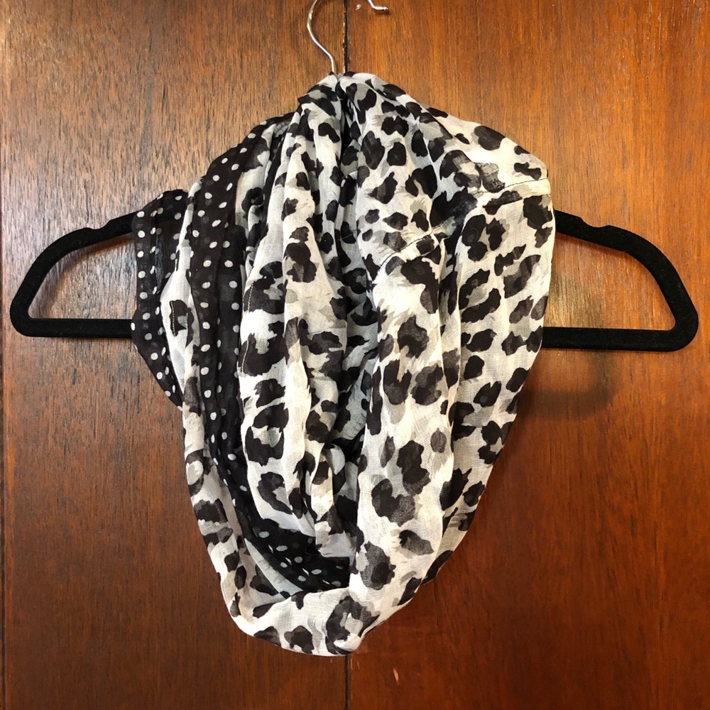 Black & White Infinity Scarf